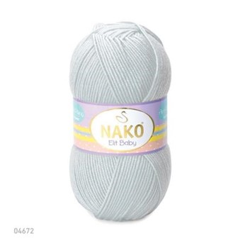 Nako Elit Baby 4672 100g jasny szary