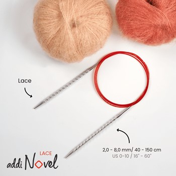 Addi Novel druty na żyłce