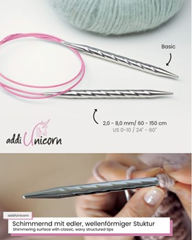 Addi Unicorn druty na żyłce 