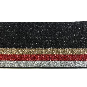 GUMA płaska 40MM CZARNA METALICZNA