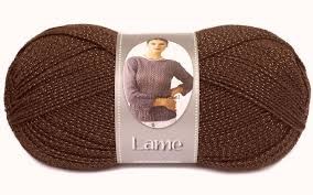 Nako Lame Fine 4367 YR ciemny brąz