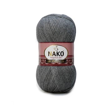 Nako Angora Luks 3468 ciemny szary