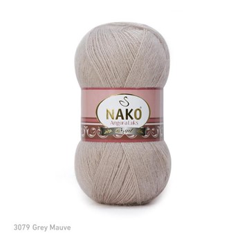 Nako Angora Luks 3079 beżowo szary