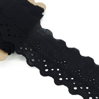 HAFT ANGIELSKI 6 CM CZARNY