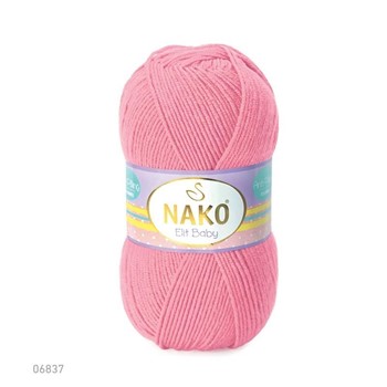 Nako Elit Baby 6837 100g różowy