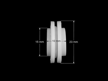 Zapięcie magnetyczne do przyszycia 23mm biały