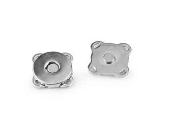 Zapięcie magnetyczne do przyszycia 10mm srebrne