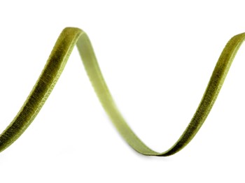 TAŚMA AKSAMITNA AKSAMITKA 3 MM JASNA ZIELEŃ 1 METR