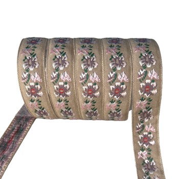 TAŚMA OZDOBNA BOHO ETNO LUDOWA 20 MM