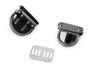 Zapięcie do toreb grafitowe 30x31 mm 080710