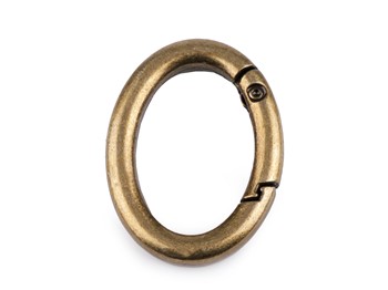 Karabińczyk metalowy zapięcie koło 19mm x 29mm