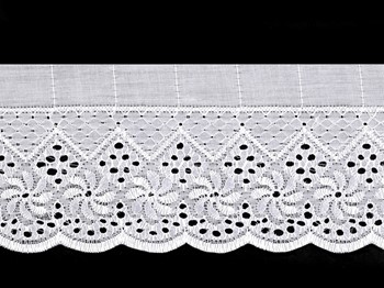 HAFT ANGIELSKI  8 CM BIAŁY