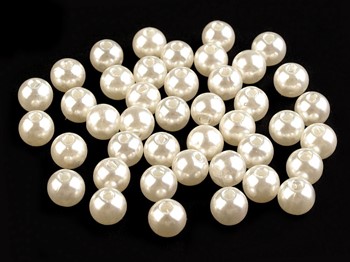 Koraliki plastikowe perłowe 8 mm PERŁOWE (F1)