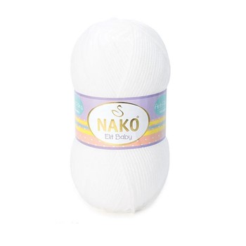 Nako Elit Baby 208 100g biały