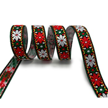 TAŚMA OZDOBNA BOHO ETNO LUDOWA 25 MM