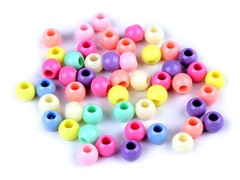 Koraliki plastikowe pastelowe 8 x 10 mm