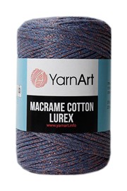 Yarn Art Macrame Cotton Lurex 731 jeans miedź