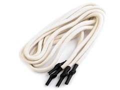 Sznurek odzieżowy 130-140 cm kremowy