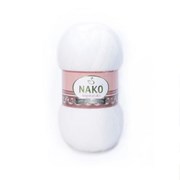 Nako Angora Luks 208 biały