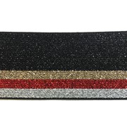 GUMA płaska 40MM CZARNA METALICZNA