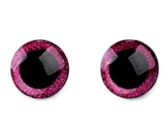Bezpieczne oczka do maskotek 25 mm różowe