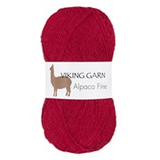 VIKING GARN ALPACA FINE 655 CZERWONA