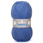 DMC KNITTY 6 gruby akryl  667 niebieski
