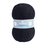 DMC KNITTY 6 gruby akryl 965 czarny