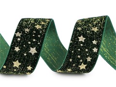 AKSAMITKA 25MM GWIAZDKI 1m