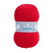 DMC KNITTY 6 gruby akryl  698 czerwony