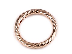 Karabińczyk metalowy zapięcie koło 32mm złoty