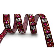 TAŚMA OZDOBNA BOHO ETNO LUDOWA 25 MM