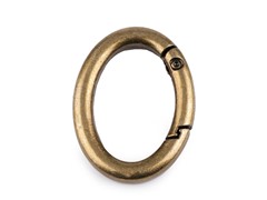 Karabińczyk metalowy zapięcie koło 19mm x 29mm