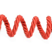 SZNUR SKRĘCANY 7 MM CZERWONY