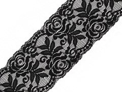 KORONKA ELASTYCZNA 10 CM CZARNA