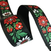 GUMA płaska 40MM KWIATY