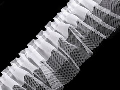 TAŚMA OZDOBNA PLISA FALBANA TRZYWARSTWOWA 7 CM