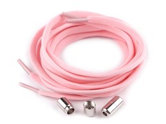 Sznurówki elastyczne jasne różowe