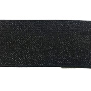 GUMA płaska 40MM CZARNA METALICZNA