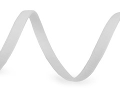 TAŚMA AKSAMITNA AKSAMITKA 7 MM BIAŁA - 1METR