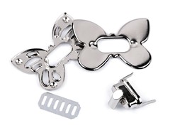 Zapięcie do toreb srebrne 37x52 mm 630502