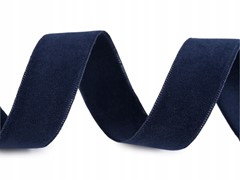 AKSAMITKA 25MM DWUSTRONNA GRANAT 1m