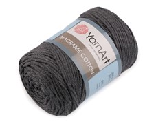 Yarn Art Macrame Cotton 758 ciemny szary