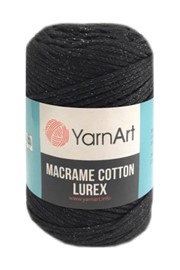 Yarn Art Macrame Cotton Lurex 722 czarna