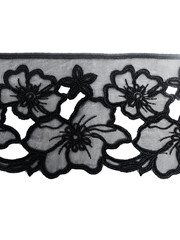 HAFT NA MONOFILU 9 CM CZARNY