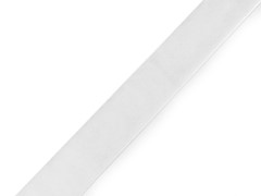 AKSAMITKA 25MM BIAŁA 1m