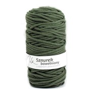 Sznurek bawełniany 5mm ZIELONY KHAKI