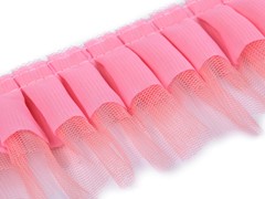 TAŚMA OZDOBNA PLISA FALBANA TRZYWARSTWOWA 7 CM